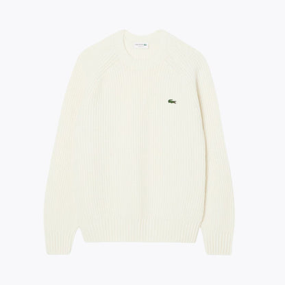L.C Thick Carded Wool Crew Neck Sweater